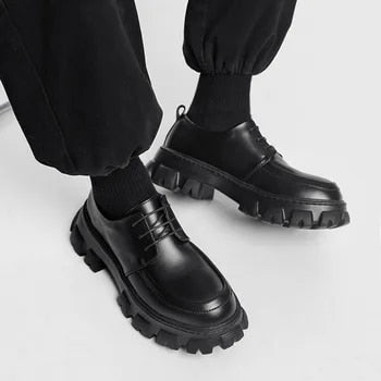 Leren Derbyschoenen voor Mannen Modern Design