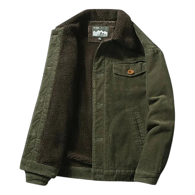 Heren Trucker Jacket Corduroy met Sherpa Binnenvoering - StudioMarella