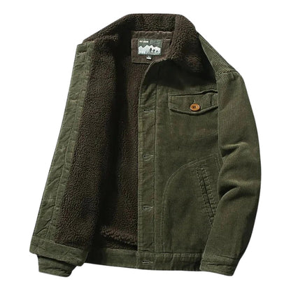 Heren Trucker Jacket Corduroy met Sherpa Binnenvoering - StudioMarella