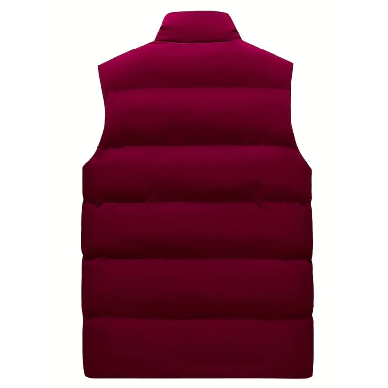 Heren Bodywarmer Zonder Mouwen Gewatteerd Met Ritszakken