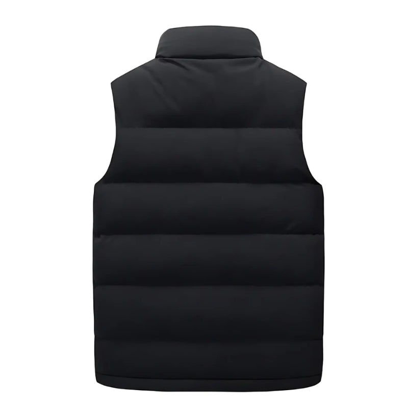 Heren Bodywarmer Gewatteerd Zonder Mouwen Ritszakken