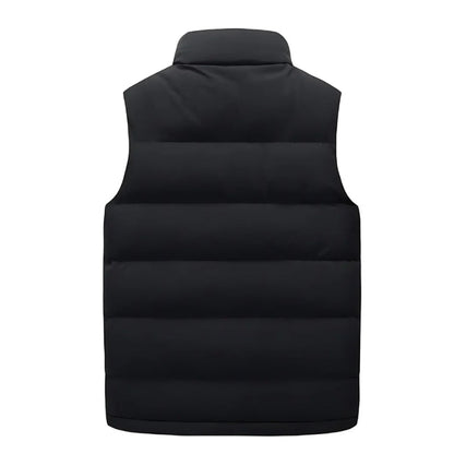 Heren Bodywarmer Gewatteerd Zonder Mouwen Ritszakken