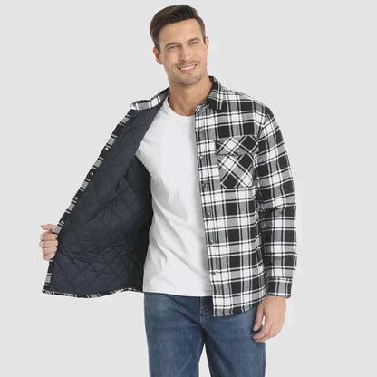 Herense Flanellen Jas Warm en Comfortabel