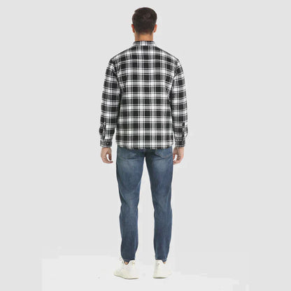 Herense Flanellen Jas Warm en Comfortabel