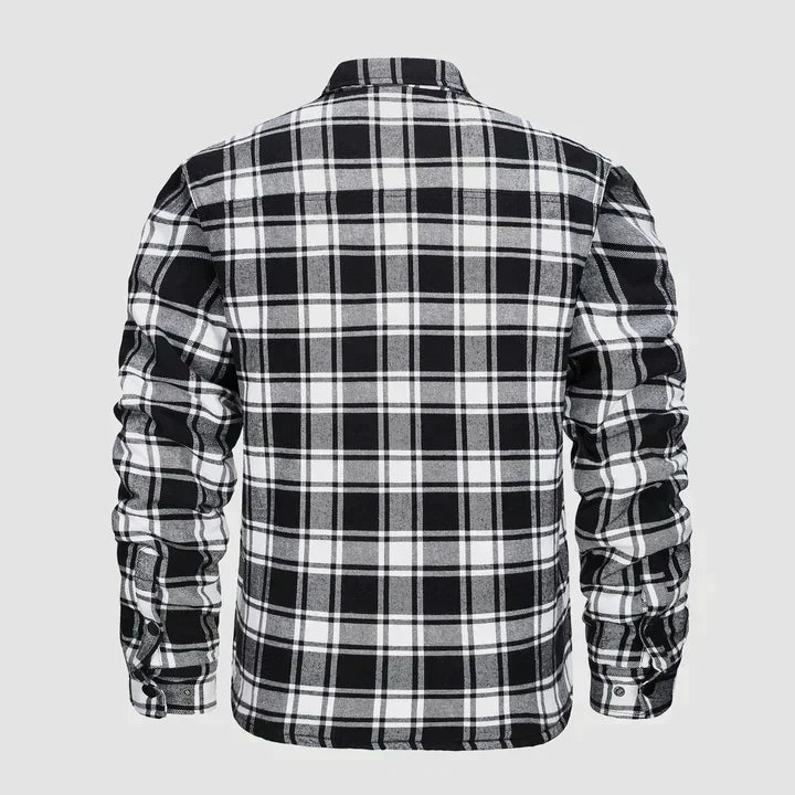Herense Flanellen Jas Warm en Comfortabel