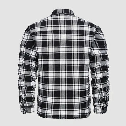 Herense Flanellen Jas Warm en Comfortabel
