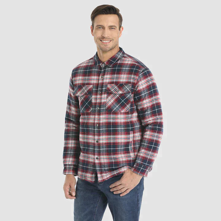 Herense Flanellen Jas Warm en Comfortabel
