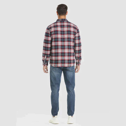 Herense Flanellen Jas Warm en Comfortabel
