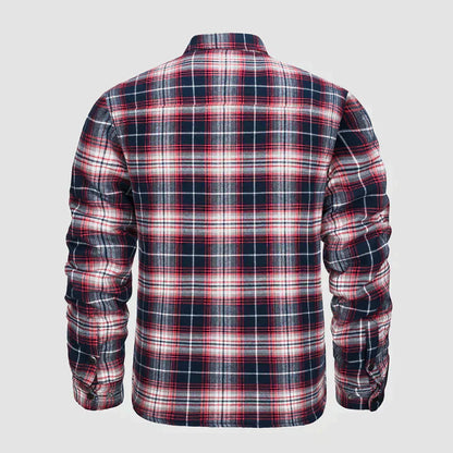 Herense Flanellen Jas Warm en Comfortabel