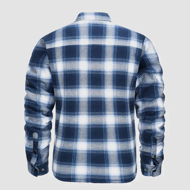 Herense Flanellen Jas Warm en Comfortabel
