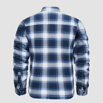 Herense Flanellen Jas Warm en Comfortabel