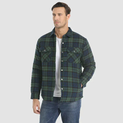 Herense Flanellen Jas Warm en Comfortabel