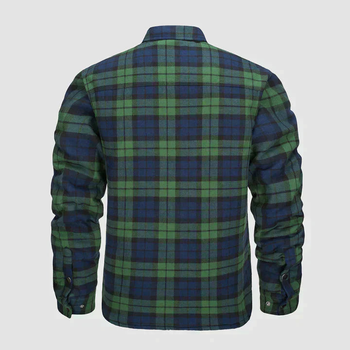 Herense Flanellen Jas Warm en Comfortabel