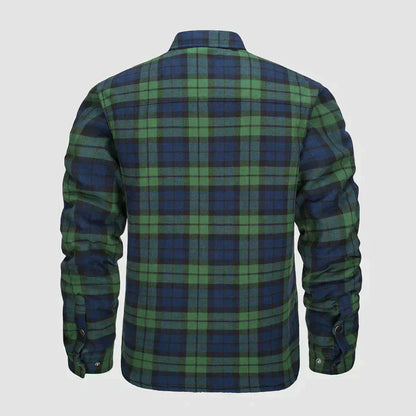 Herense Flanellen Jas Warm en Comfortabel