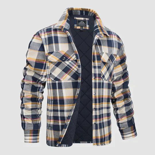Herense Flanellen Jas Warm en Comfortabel