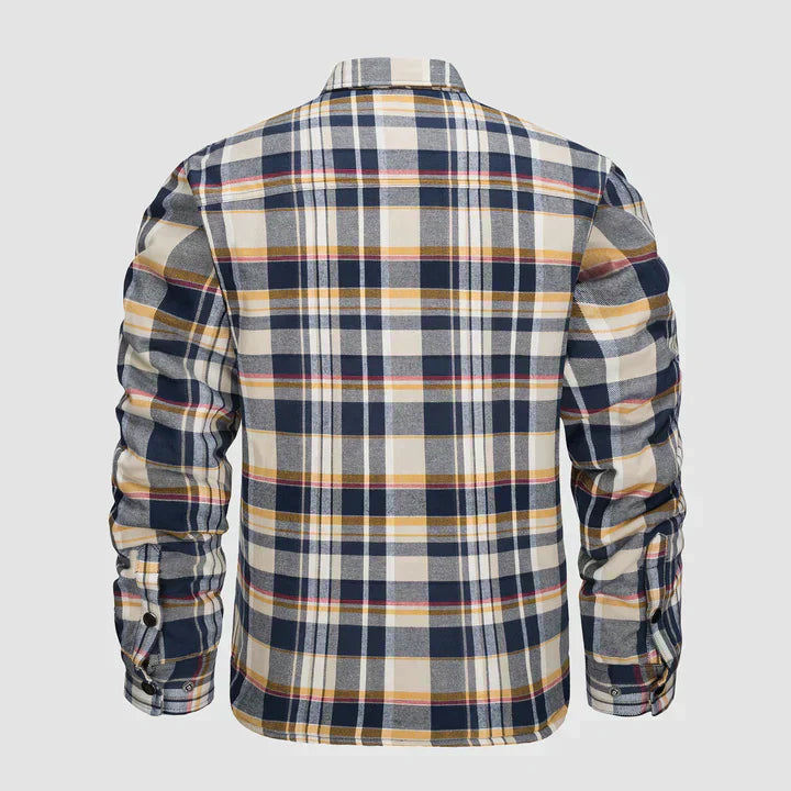 Herense Flanellen Jas Warm en Comfortabel