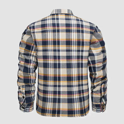 Herense Flanellen Jas Warm en Comfortabel