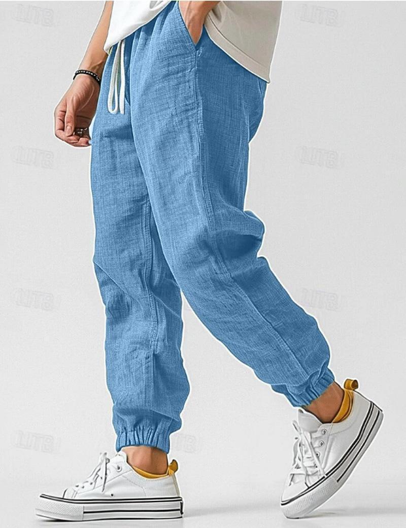 Herens Linnen Broek Relax Fit Zomerkleding - StudioMarella