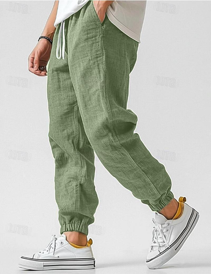 Herens Linnen Broek Relaxed Fit Zomer