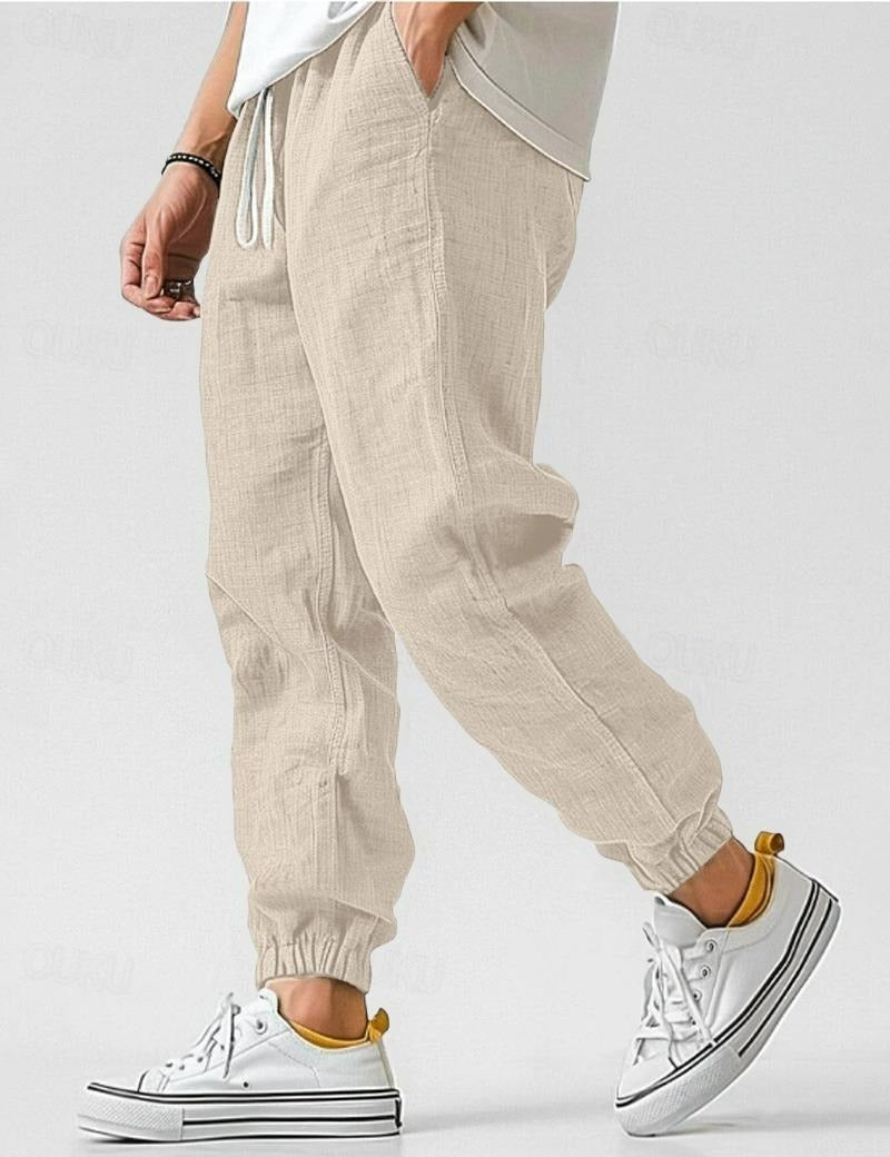 Herens Linnen Broek Relax Fit Zomerkleding