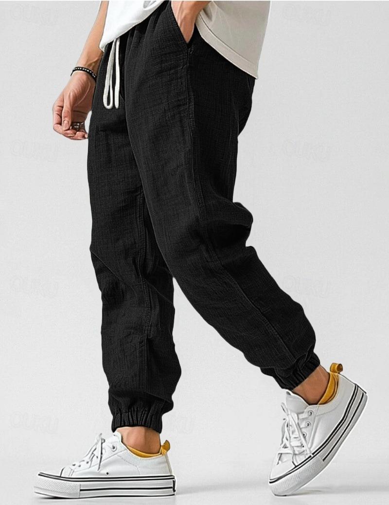 Herens Linnen Broek Relax Fit Zomerkleding