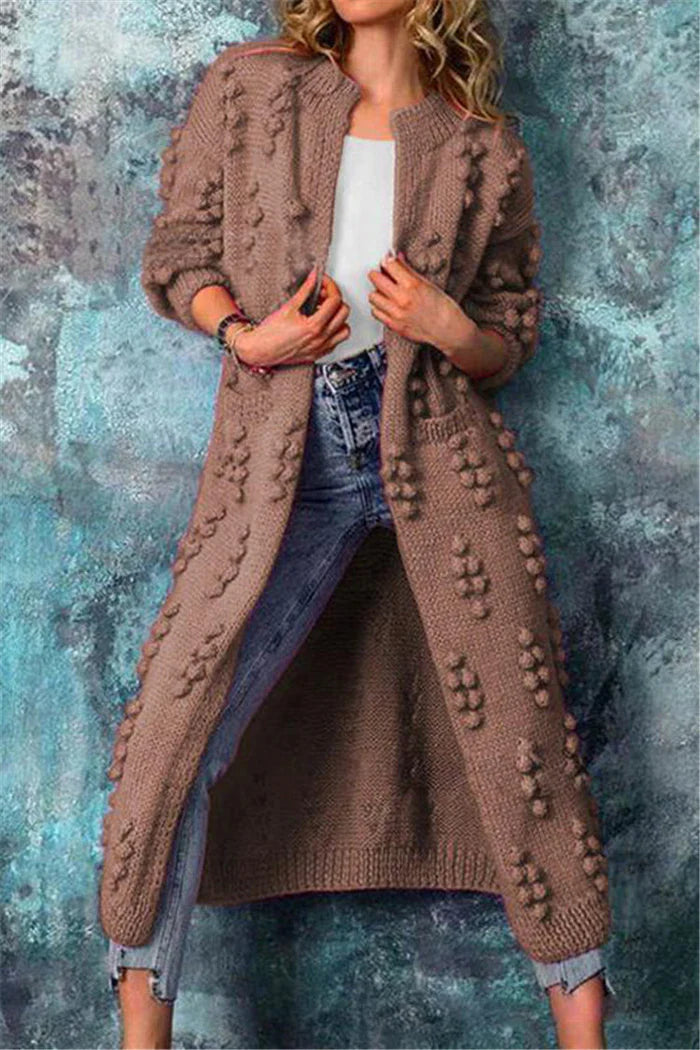 Merel | Cardigan lungo lavorato a maglia, comodo e confortevole 5