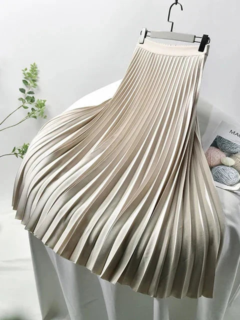 Zwarte Plooirok voor Vrouwen Elegante Avondjurk - StudioMarella