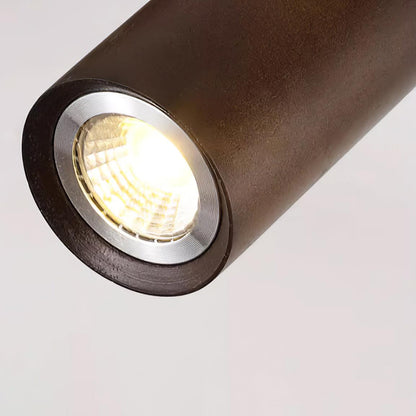 Houten Track Plafondlamp LED Houtlook Goud Verstelbare Spots Woonkamer Keuken Hal Scandinavisch Modern