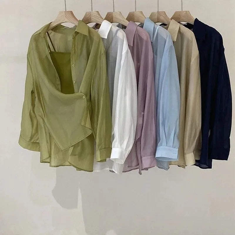 Luchtige Zomer Shirts van Mesh Stof