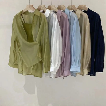 Luchtige Zomer Shirts van Mesh Stof