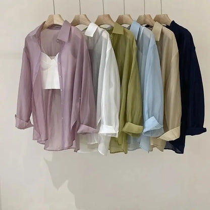 Luchtige Zomer Shirts van Mesh Stof