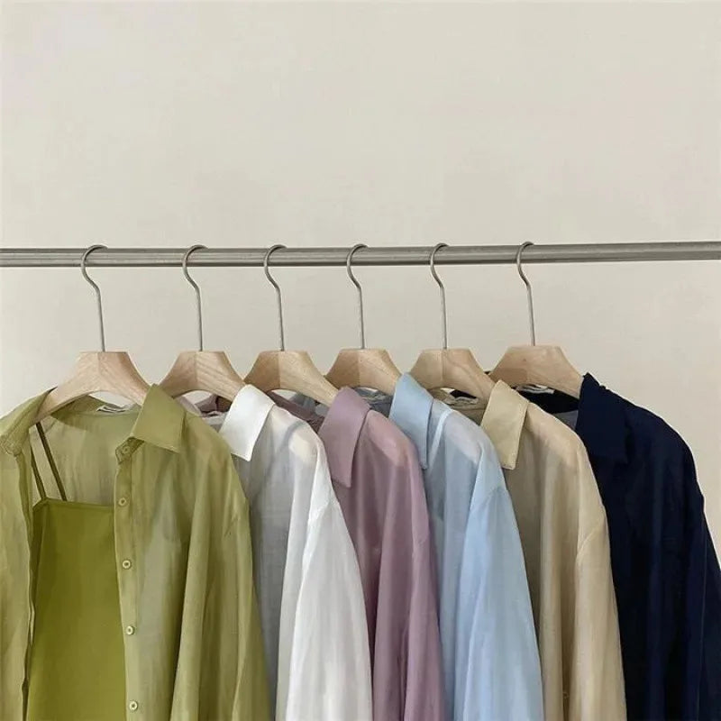 Luchtige Zomer Shirts van Mesh Stof