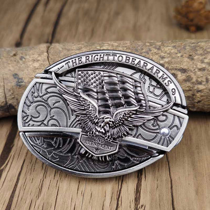 Metalen Ovale Western Riem Gesp met Ingebouwd EDC-Gereedschap | 24 Designs | Zinklegering | 7,7 x 6 cm