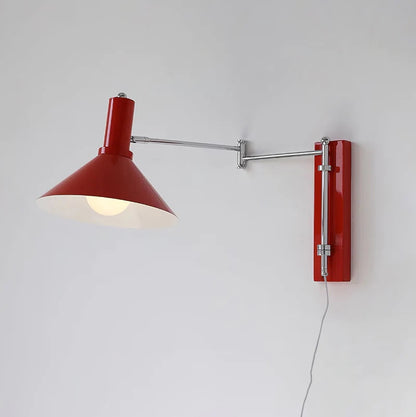 Verstelbare Metalen Wandlamp met Gelede Arm Industriële Stijl Muurverlichting Moderne Leeslamp