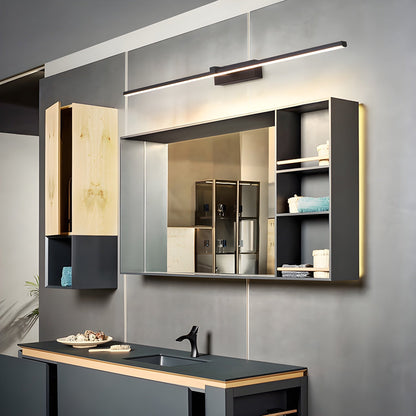 Lineaire Spiegelverlichting Metaal – Geïntegreerde LED Wandlamp in Zwart – 3 Lengtes