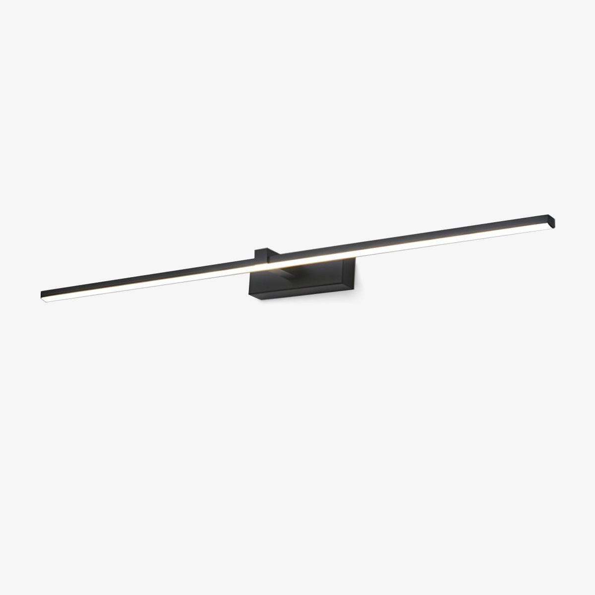 Lineaire Spiegelverlichting Metaal – Geïntegreerde LED Wandlamp in Zwart – 3 Lengtes