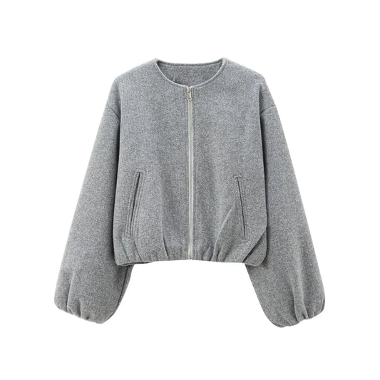 Dames Bomberjas Losse Fit Comfortabele Trendy Jas - StudioMarella