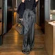 Luxueuze Satijnen Broek Wijd Model Dames