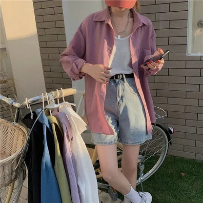 Groene Oversized Blouse Vintage Look