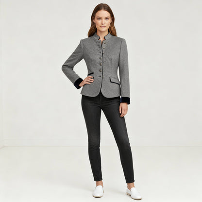 Kort Jasje Elegant Met Opstaande Kraag Urban Stijl - StudioMarella