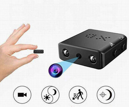 Discreet Compacte Beveiligingscamera Full-HD 1080P WiFi Nachtzicht Bewegingsdetectie