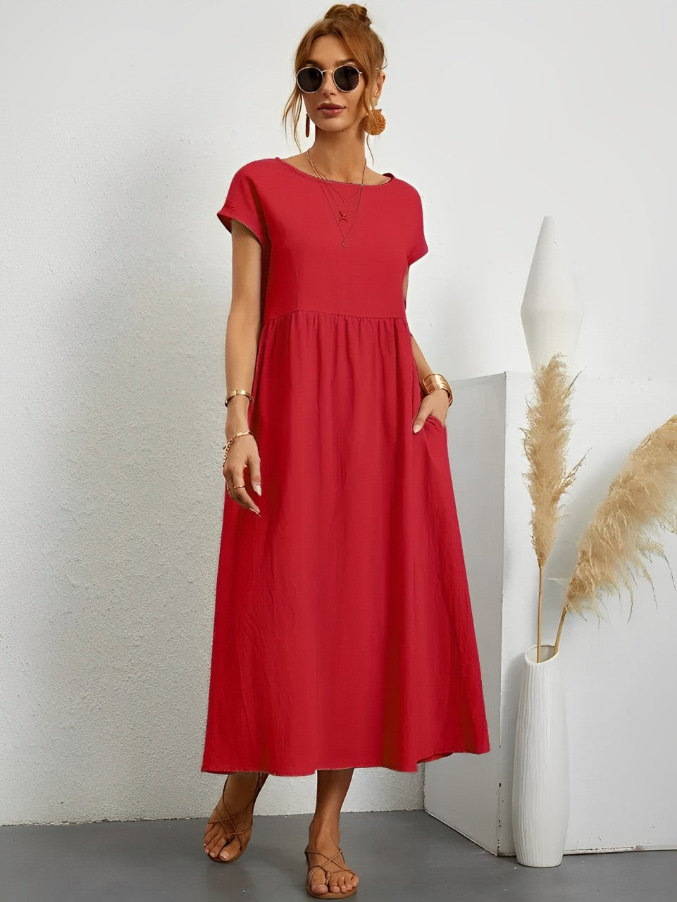 Vrouwen Zomerjurk Comfortabel Licht Jurk voor Zomer