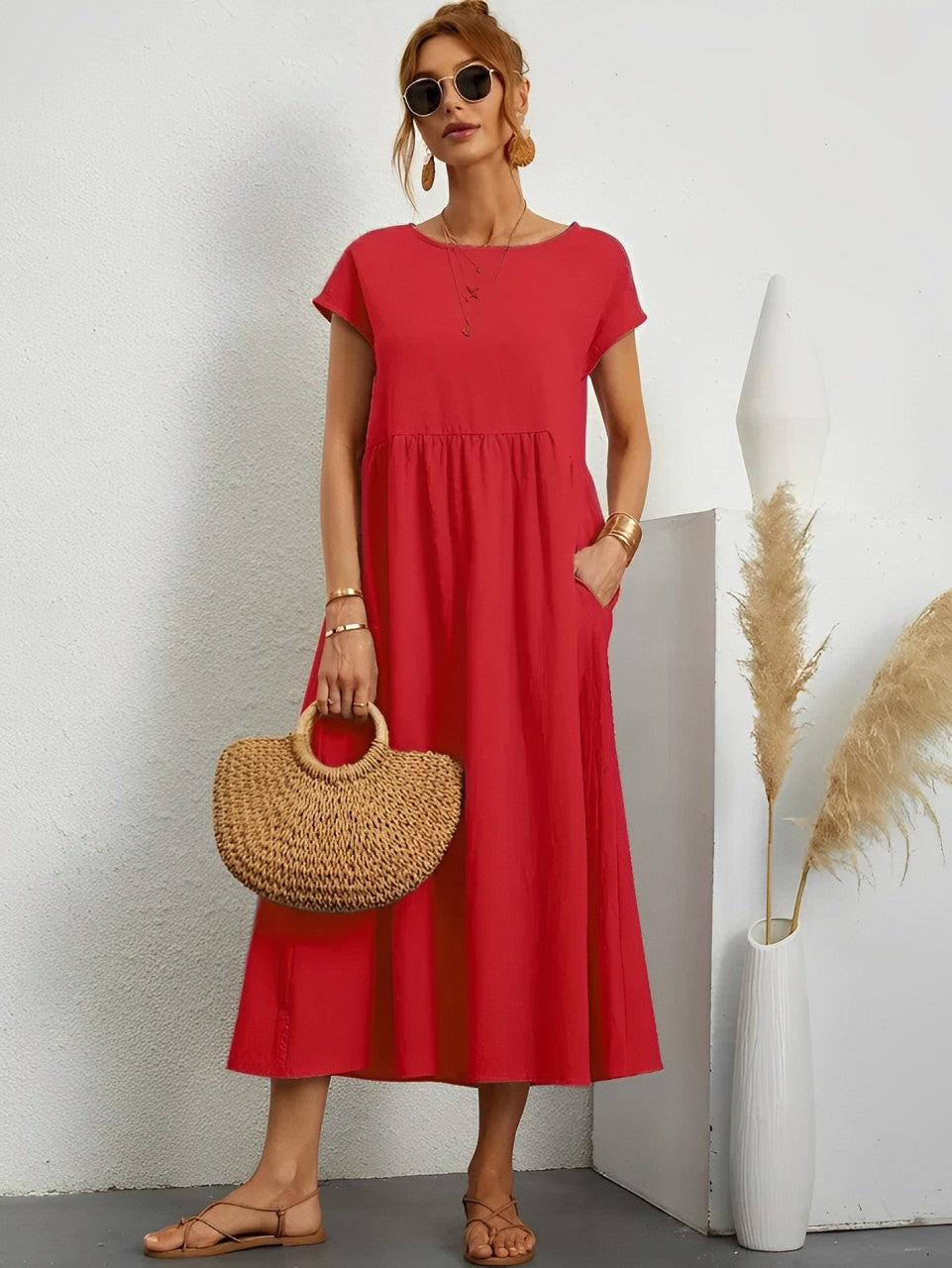 Vrouwen Zomerjurk Comfortabel Licht Jurk voor Zomer