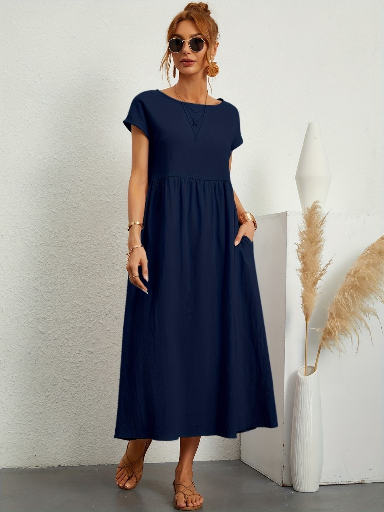 Elegante Jurk voor Vrouw Klassieke Stijl