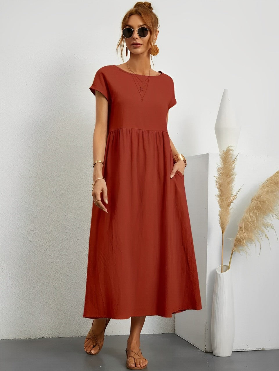 Vrouwen Zomerjurk Comfortabel Licht Jurk voor Zomer