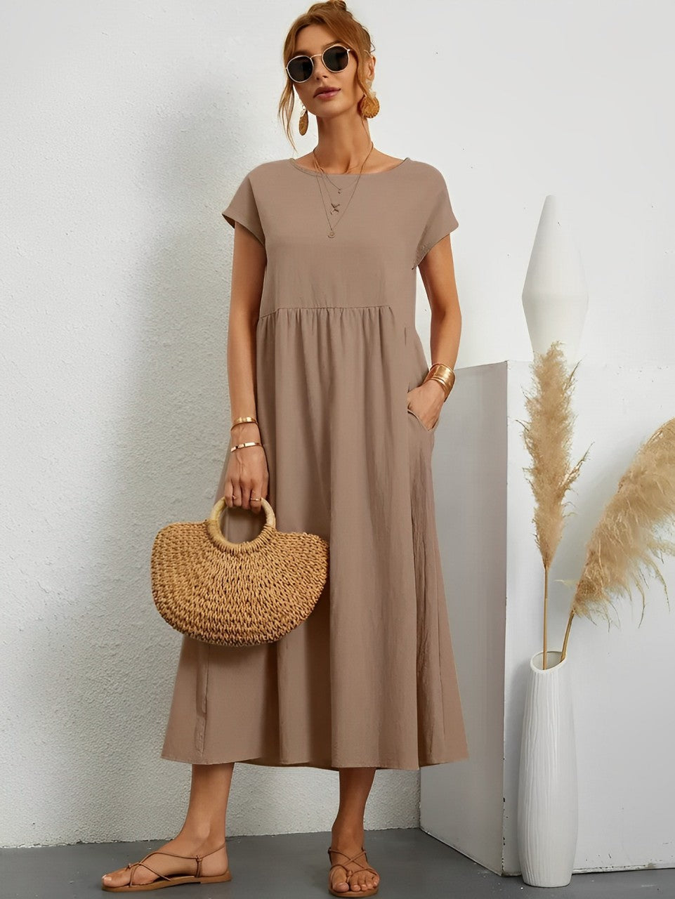 Vrouwen Zomerjurk Comfortabel Licht Jurk voor Zomer
