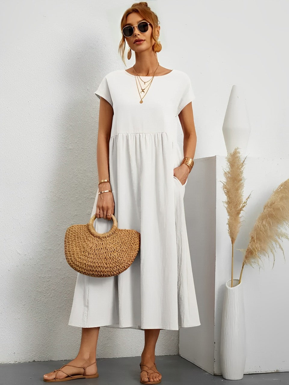 Vrouwen Zomerjurk Comfortabel Licht Jurk voor Zomer