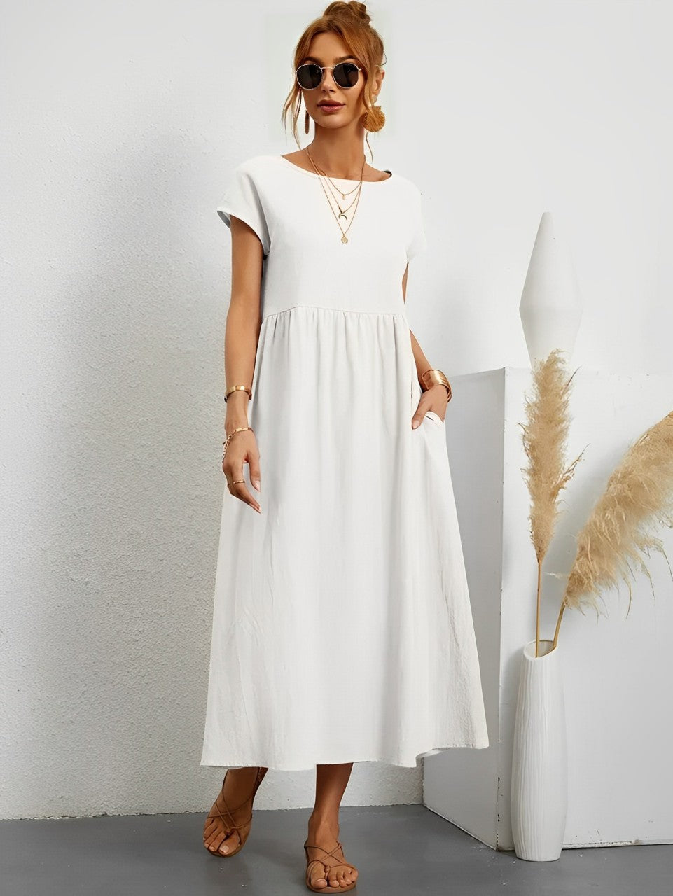 Vrouwen Zomerjurk Comfortabel Licht Jurk voor Zomer