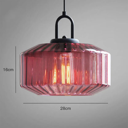 Hanglamp Geblazen Glas Gestreept Vintage Minimalistisch LED Eetkamer Woonkamer Slaapkamer