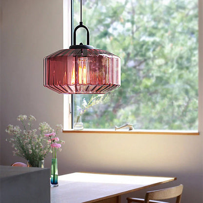 Hanglamp Geblazen Glas Gestreept Vintage Minimalistisch LED Eetkamer Woonkamer Slaapkamer